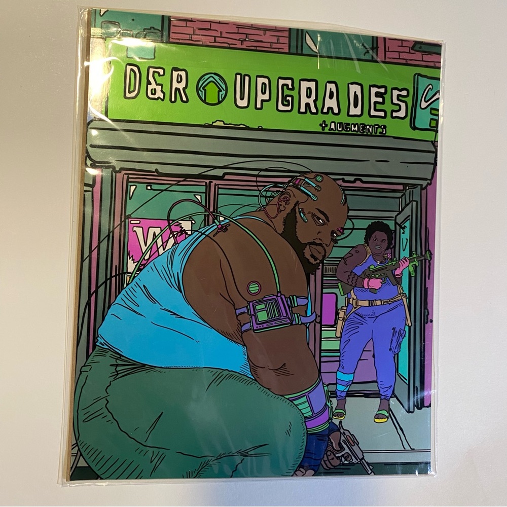 D & R Upgrades Urban art Print 8” x 10” metallic print new sealed